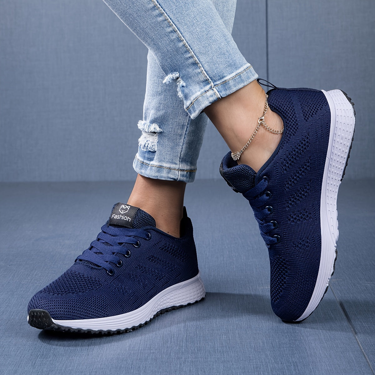 Breathable Women's Sneakers with Shock-Absorbing Sole