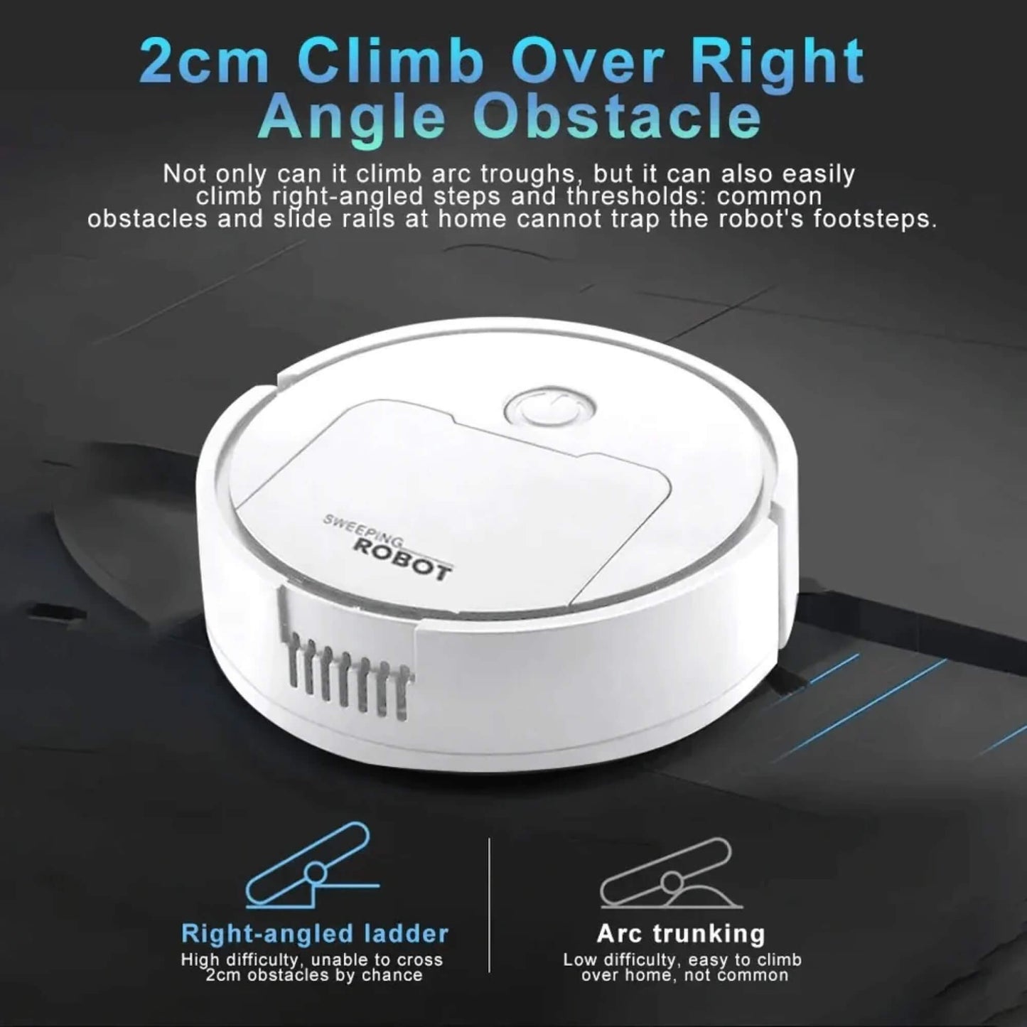Robot Vacuum Cleaner with Sweeping, Mopping, and Smart Navigation