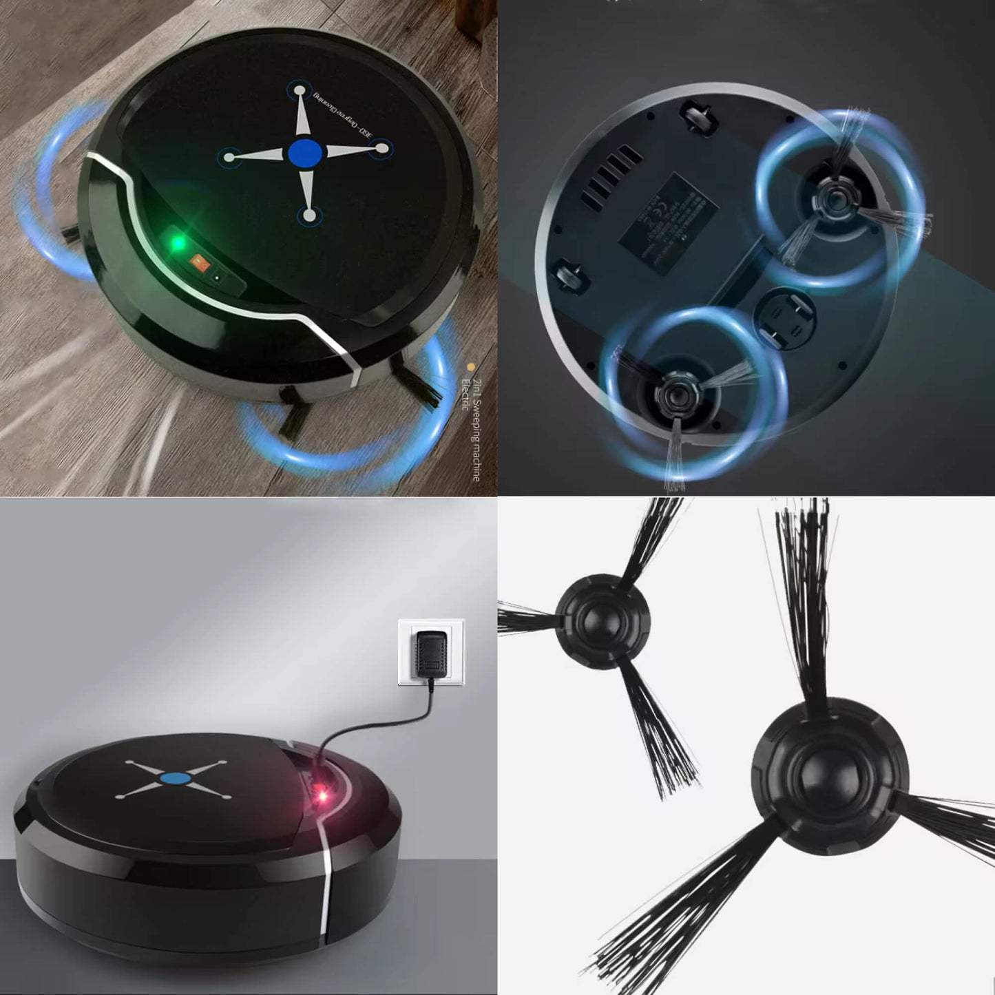 Robot Vacuum Cleaner with Sweeping, Mopping, and Smart Navigation