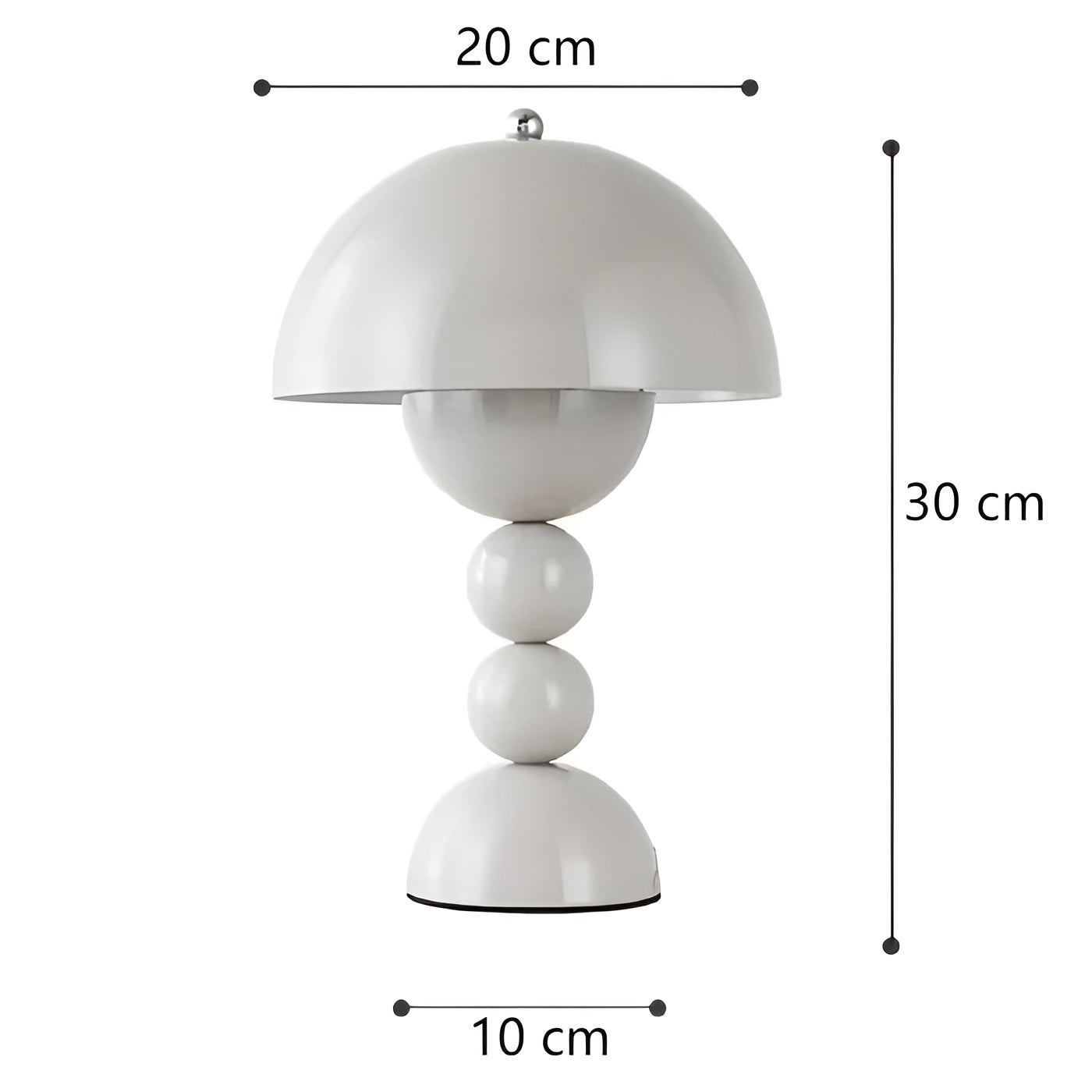 Dimmable Scandinavian Floral Table Lamp with LED