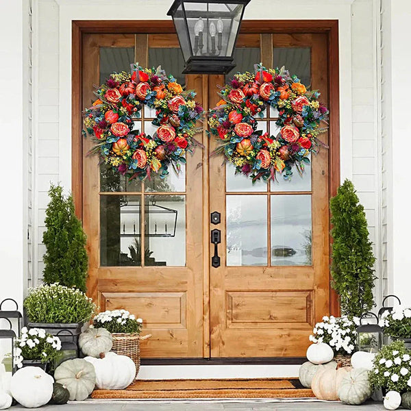 Natural Decorative Wreath for Indoor and Outdoor Use