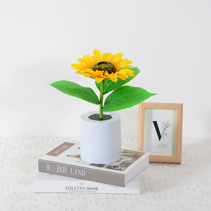 Sunflower LED Table Lamp with USB Rechargeable Battery