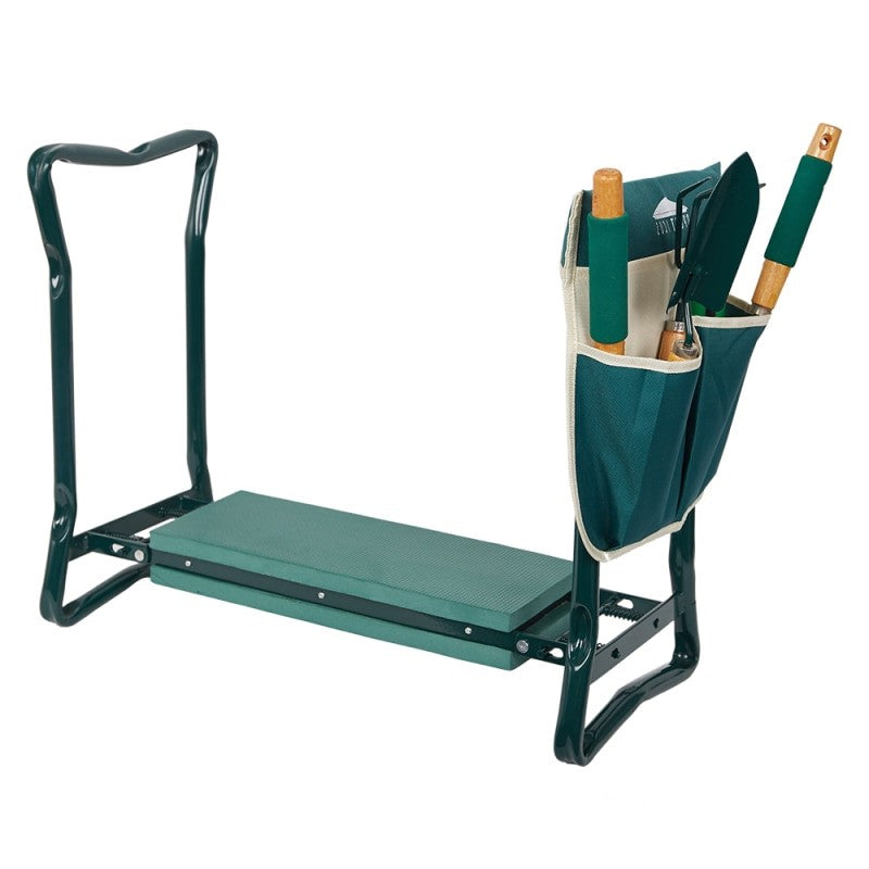 Comfortable Garden Chair with Soft Kneeling Pad and Tool Pockets