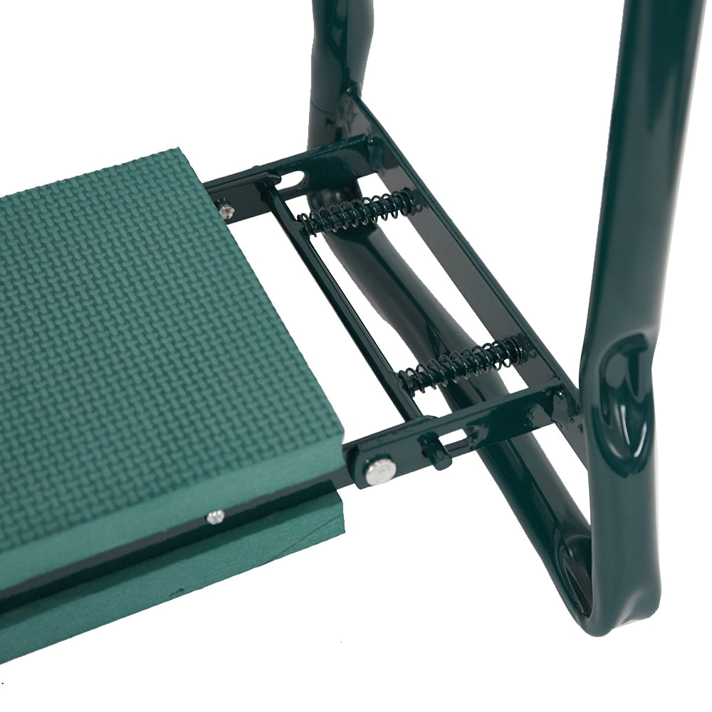 Comfortable Garden Chair with Soft Kneeling Pad and Tool Pockets