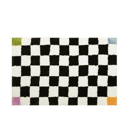 Fluffy Diamond Design Non-Slip Bath Mat