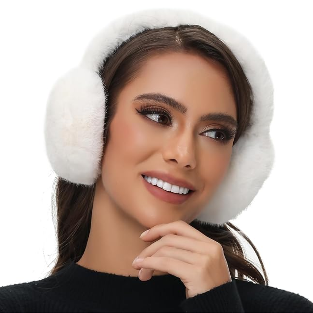Foldable Faux Fur Winter Ear Warmers for Women