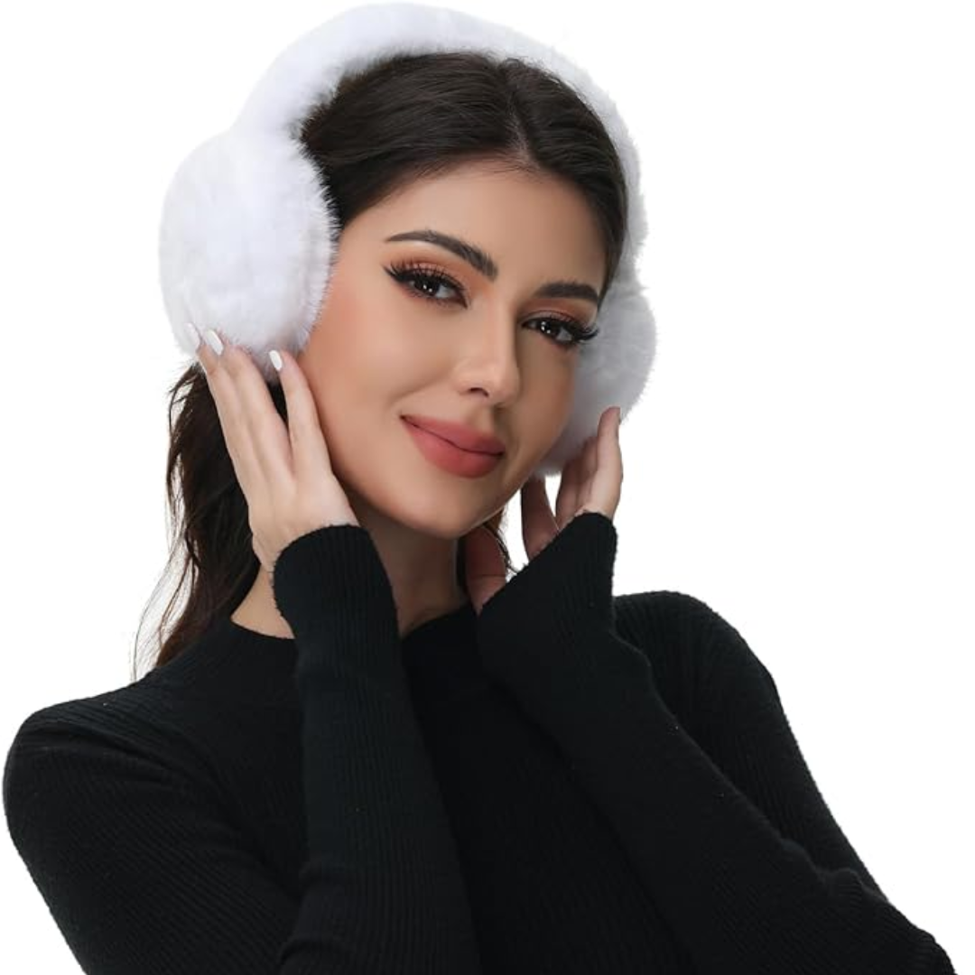 Foldable Faux Fur Winter Ear Warmers for Women
