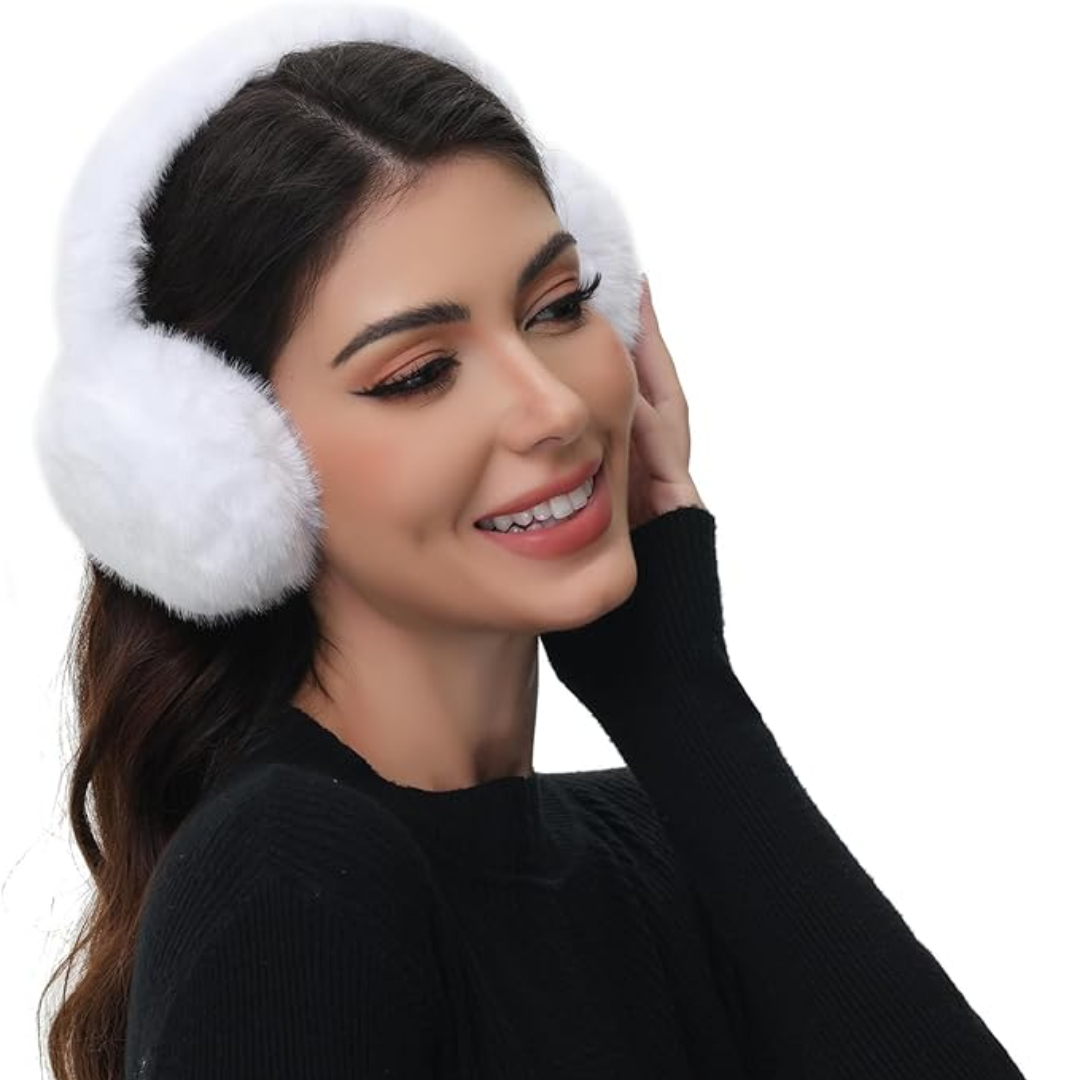 Foldable Faux Fur Winter Ear Warmers for Women