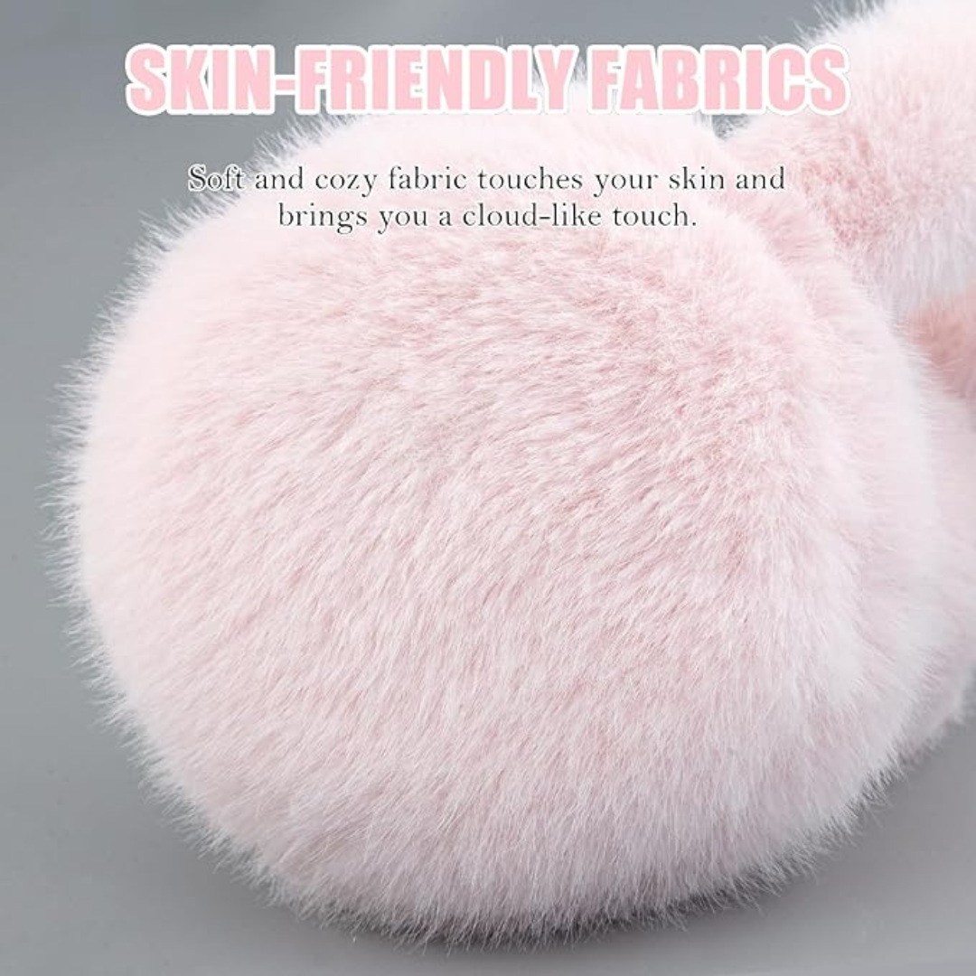 Foldable Faux Fur Winter Ear Warmers for Women