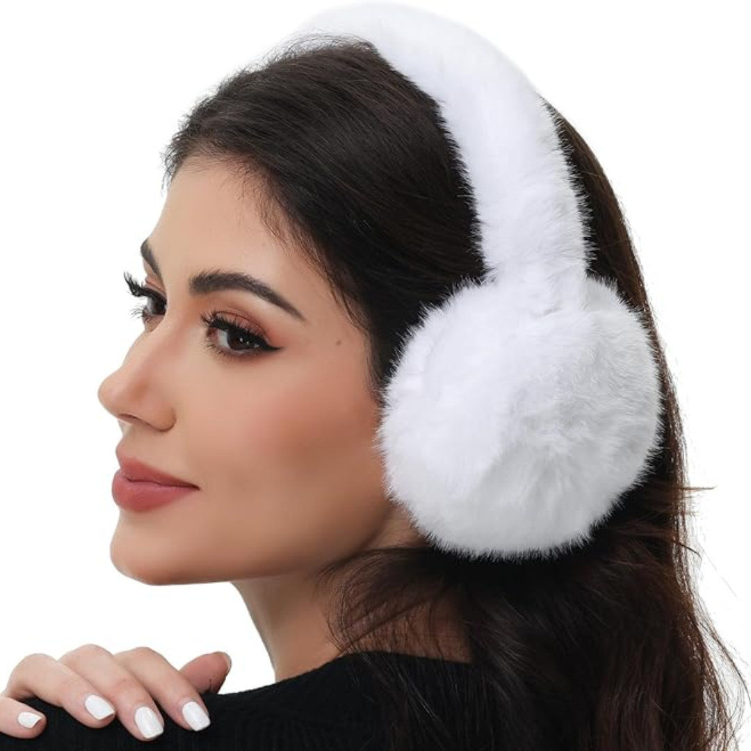 Foldable Faux Fur Winter Ear Warmers for Women