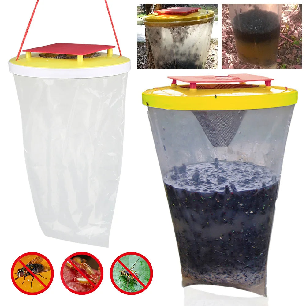 Eco-Friendly Disposable Fly Trap for Outdoor Use