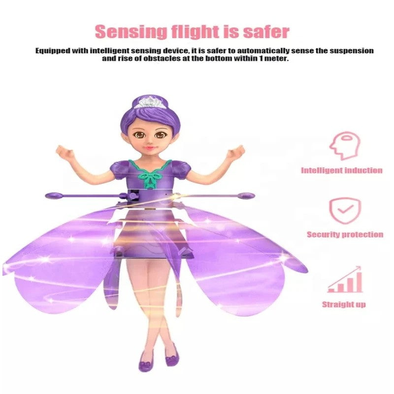 Gesture-Controlled Flying Doll with LED Lights