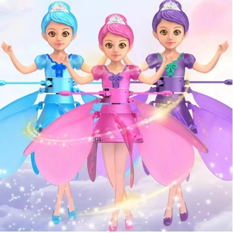 Gesture-Controlled Flying Doll with LED Lights