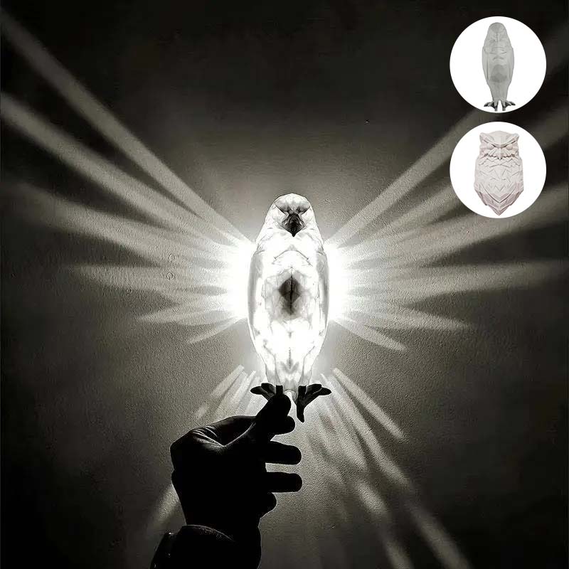 Owl or Eagle Night Light Wall Decor