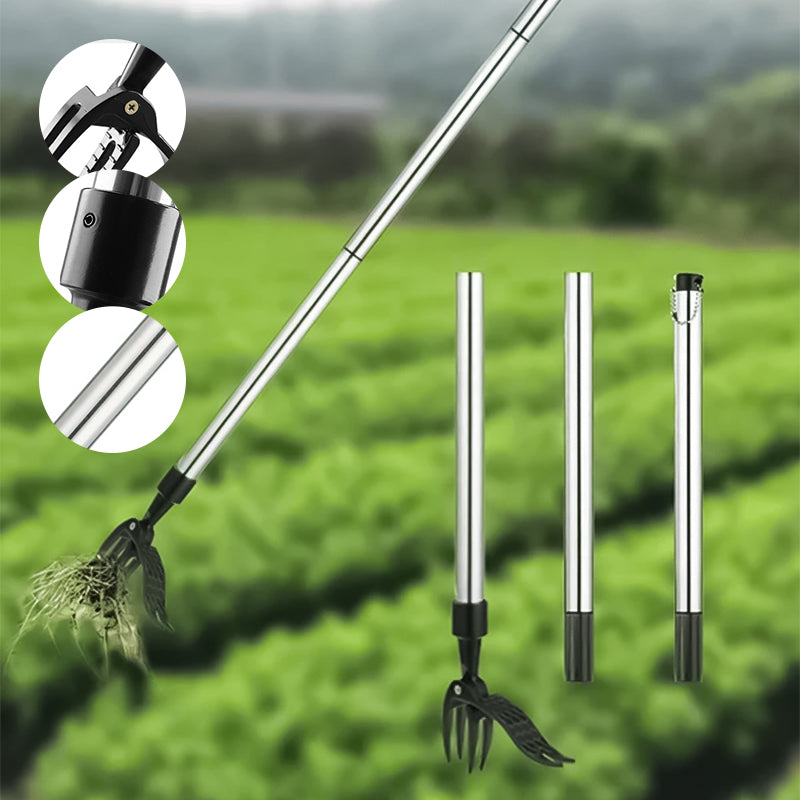 Stainless Steel Adjustable Long Handle Weeder Tool