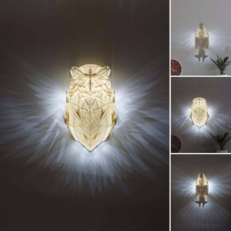 Owl or Eagle Night Light Wall Decor