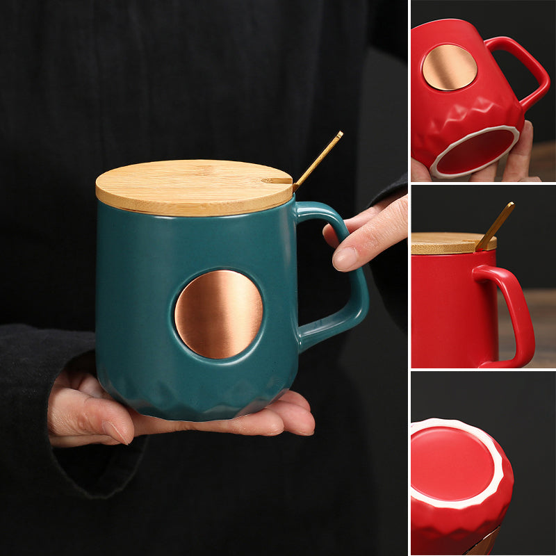 Ceramic Bronze Coffee Mug - Versatile Hot Beverage Cup