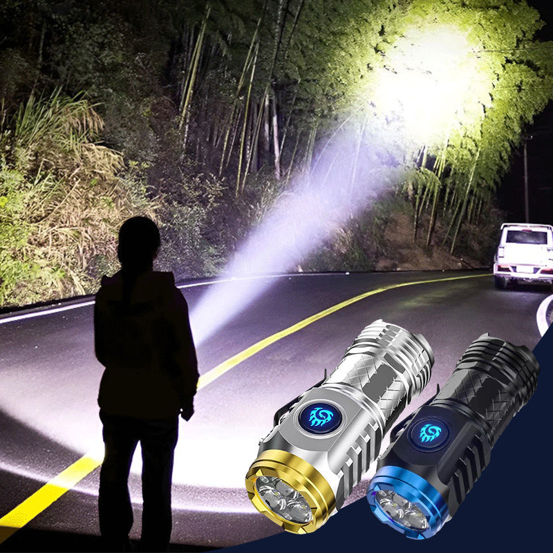 Compact Rechargeable Mini LED Flashlight with Multiple Modes