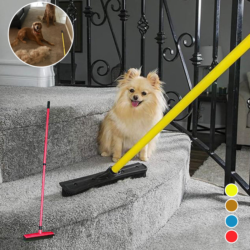 Telescopic Rubber Pet Hair Removal Broom