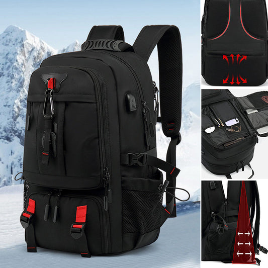 Large Capacity Waterproof Laptop Backpack with USB Charging Port