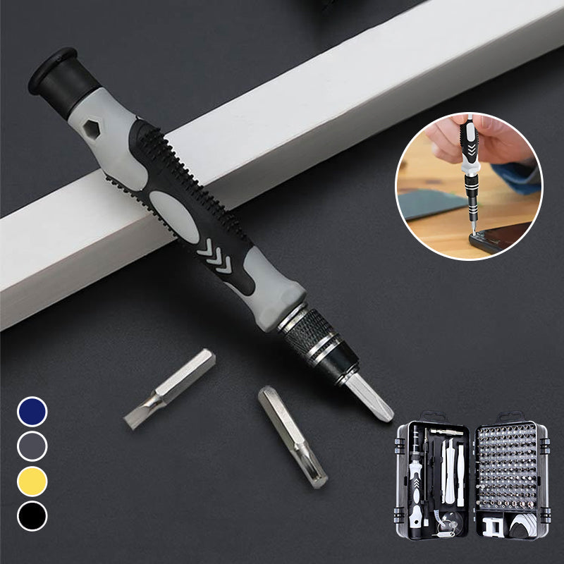 115-in-1 Precision Screwdriver Set with Magnetic Bits and Case