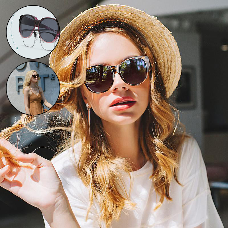 Fit Over Prescription Glasses Polarized Cat-Eye Sunglasses