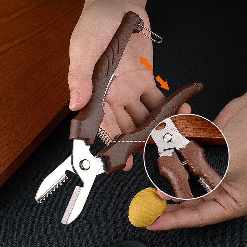 Stainless Steel Chestnut Peeling Tool with Ergonomic Handle