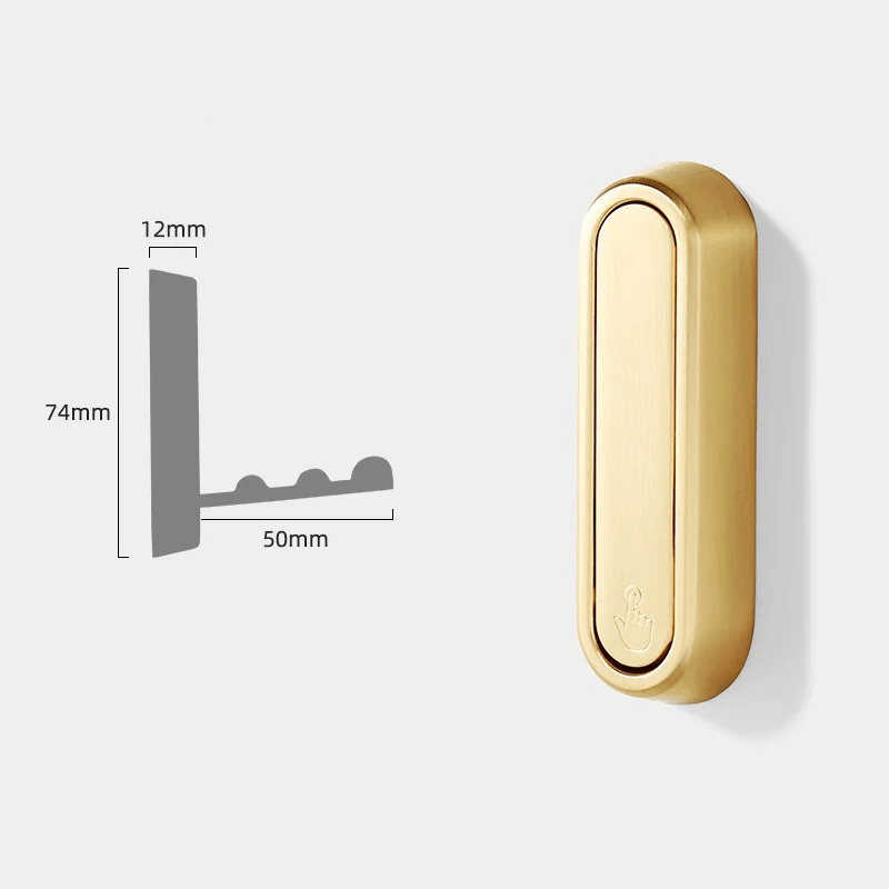 Folding Metal Wall Hooks for Coats and Bags