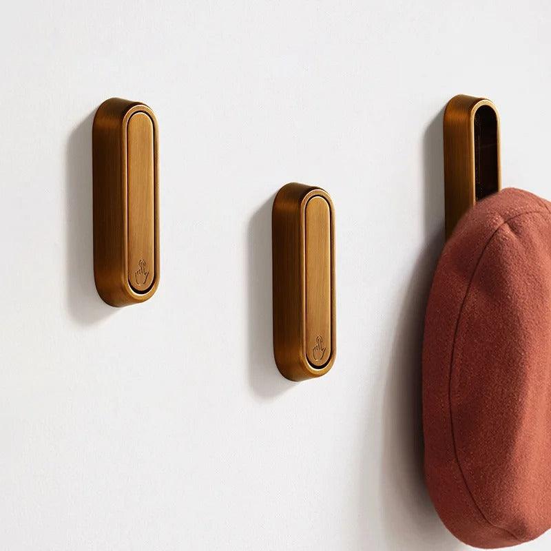 Folding Metal Wall Hooks for Coats and Bags