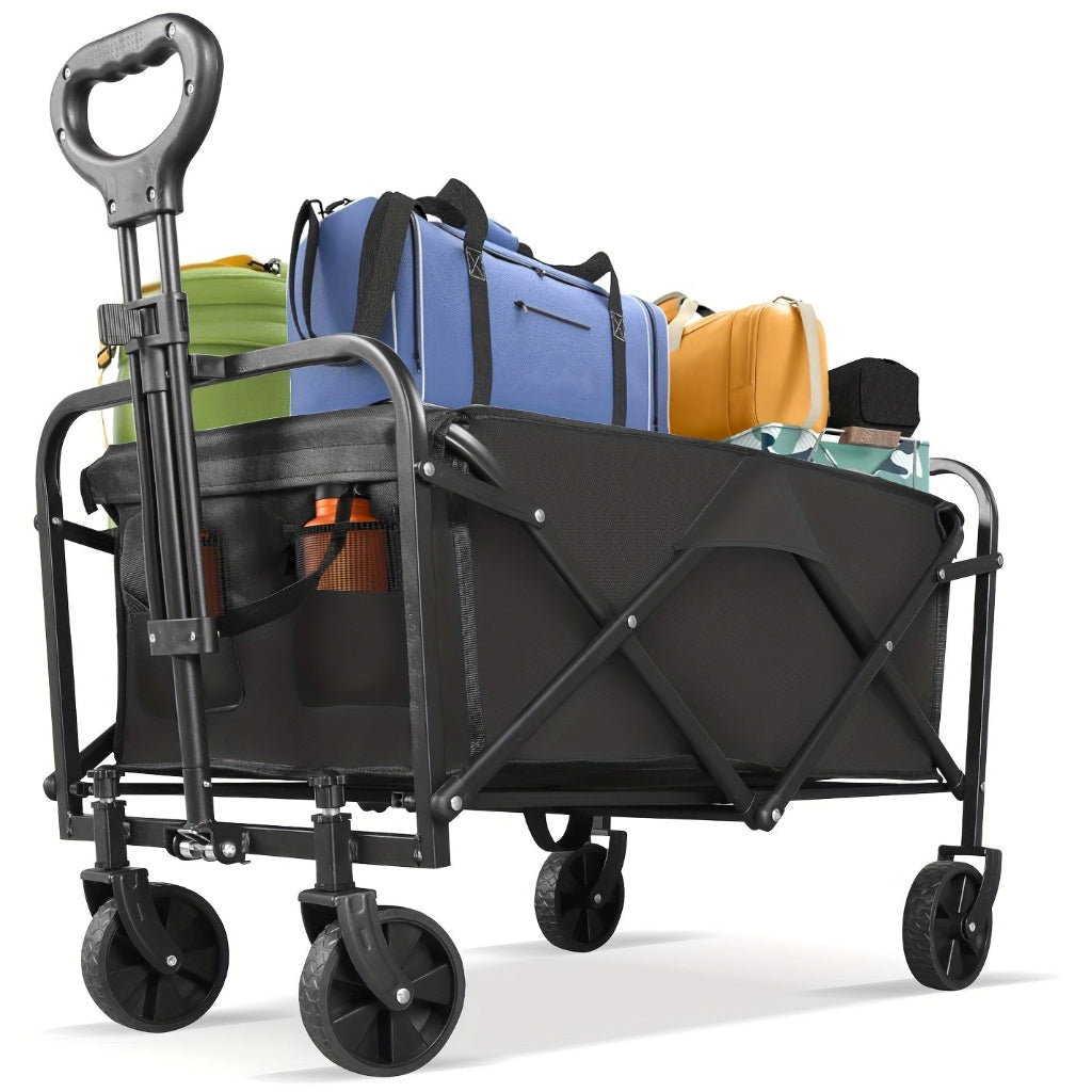Utility Folding Cart with Heavy Duty Frame for Outdoor Transport