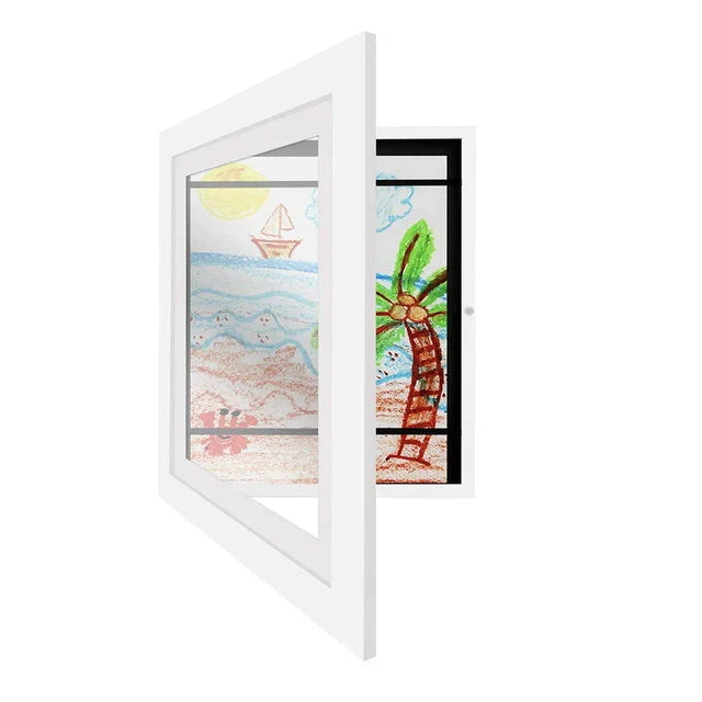 Elegant Art Storage Frame for Up to 150 Drawings