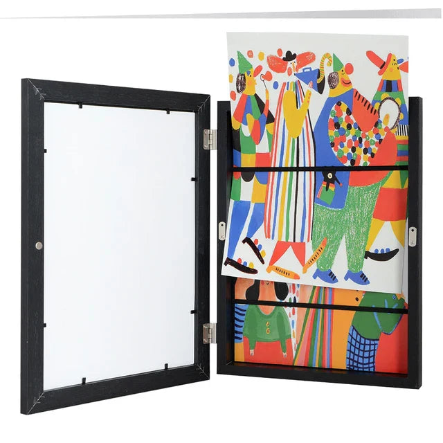 Elegant Art Storage Frame for Up to 150 Drawings