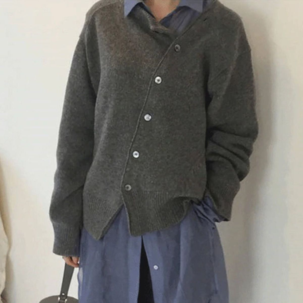 Comfortable Knit Cardigan with Playful Button Closure