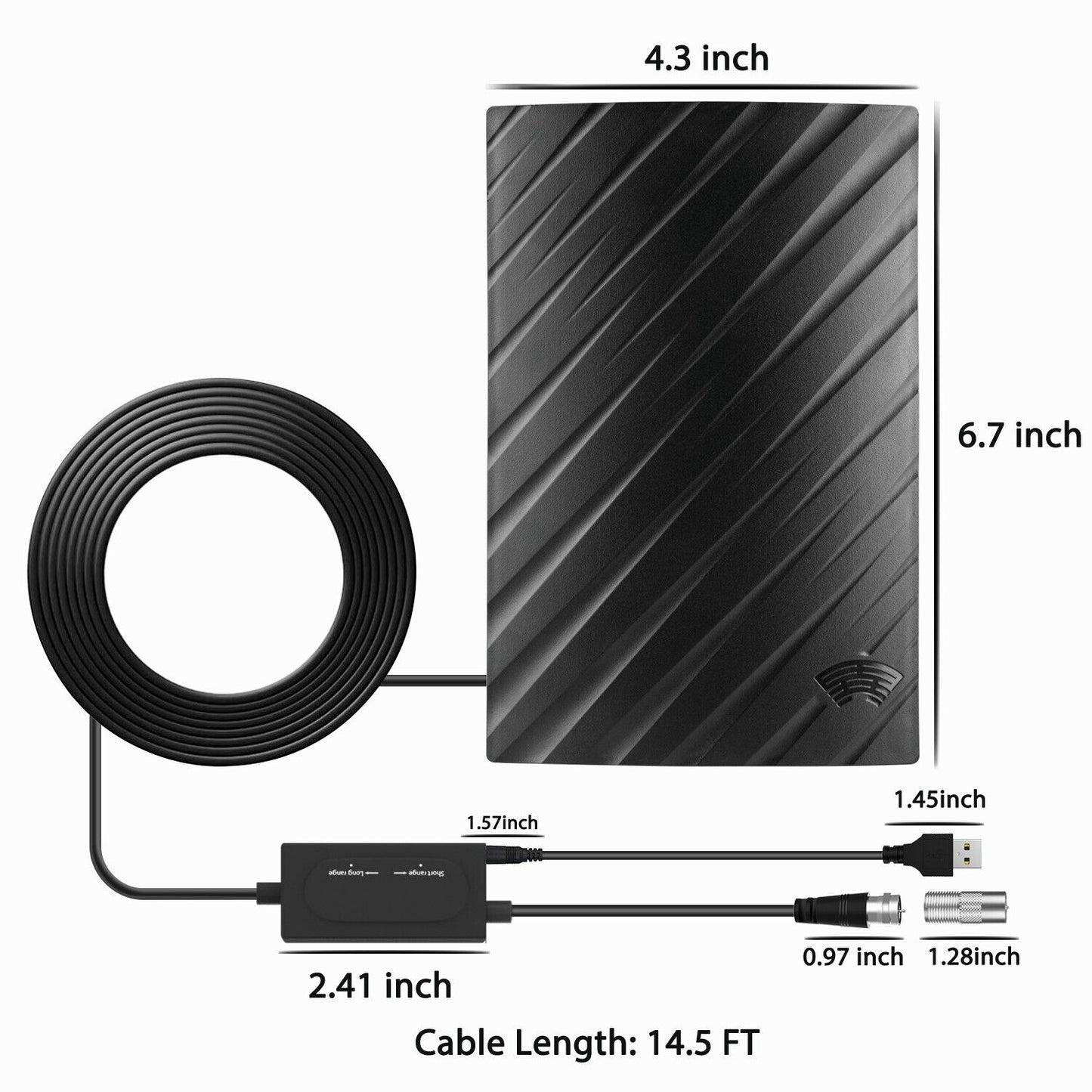 4K HDTV Antenna with 600 Mile Range for Free TV