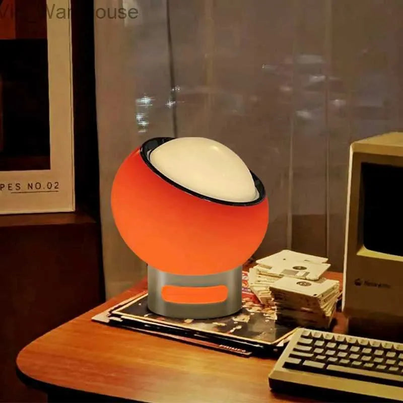 Minimalist Bauhaus Table Lamp with Opal Glass Shade
