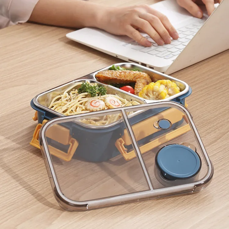 Compact Lunch Box with Secure Closure for Snacks and Meal Prep