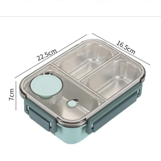 Compact Lunch Box with Secure Closure for Snacks and Meal Prep