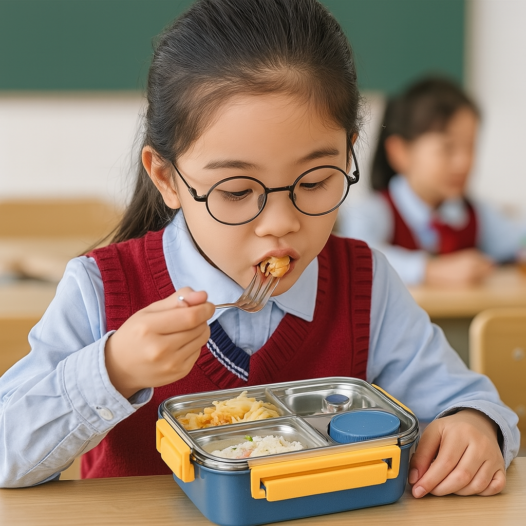 Compact Lunch Box with Secure Closure for Snacks and Meal Prep