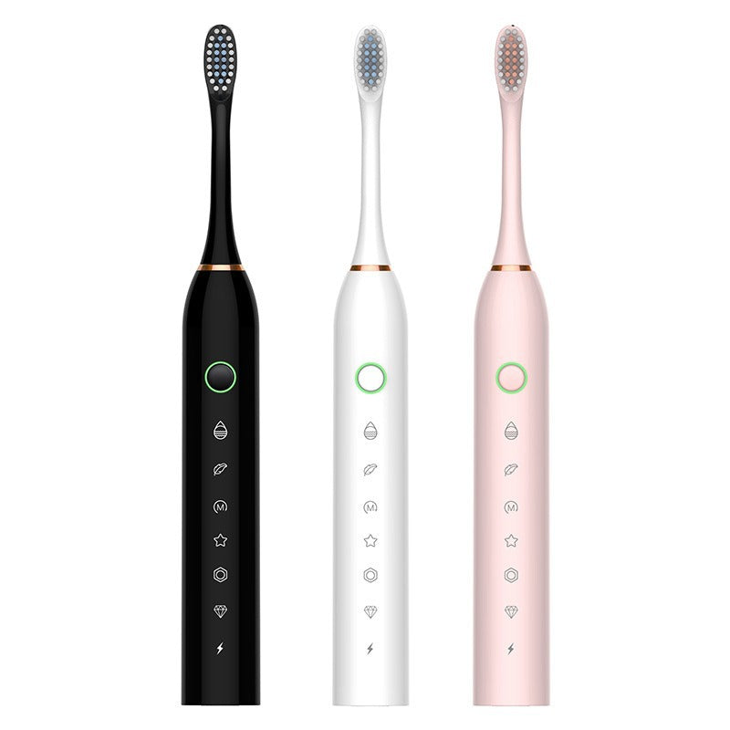 Waterproof Rechargeable Sonic Toothbrush with Smart Timer
