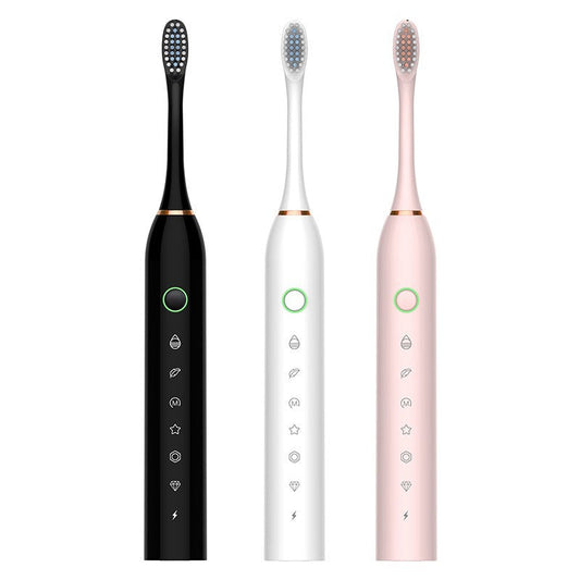Waterproof Rechargeable Sonic Toothbrush with Smart Timer