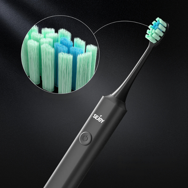 Waterproof Rechargeable Sonic Toothbrush with Smart Timer