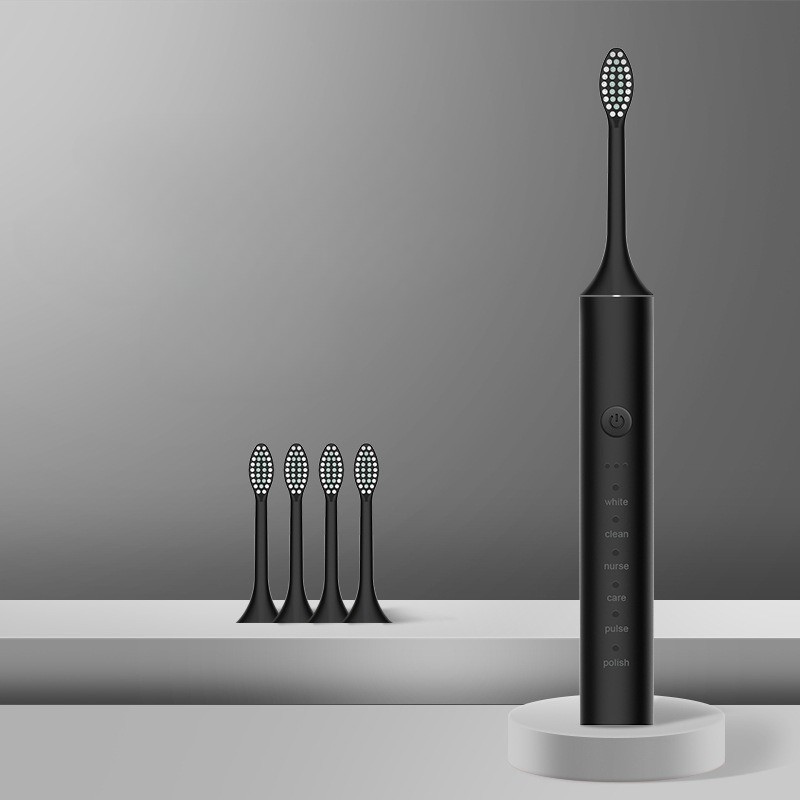 Waterproof Rechargeable Sonic Toothbrush with Smart Timer