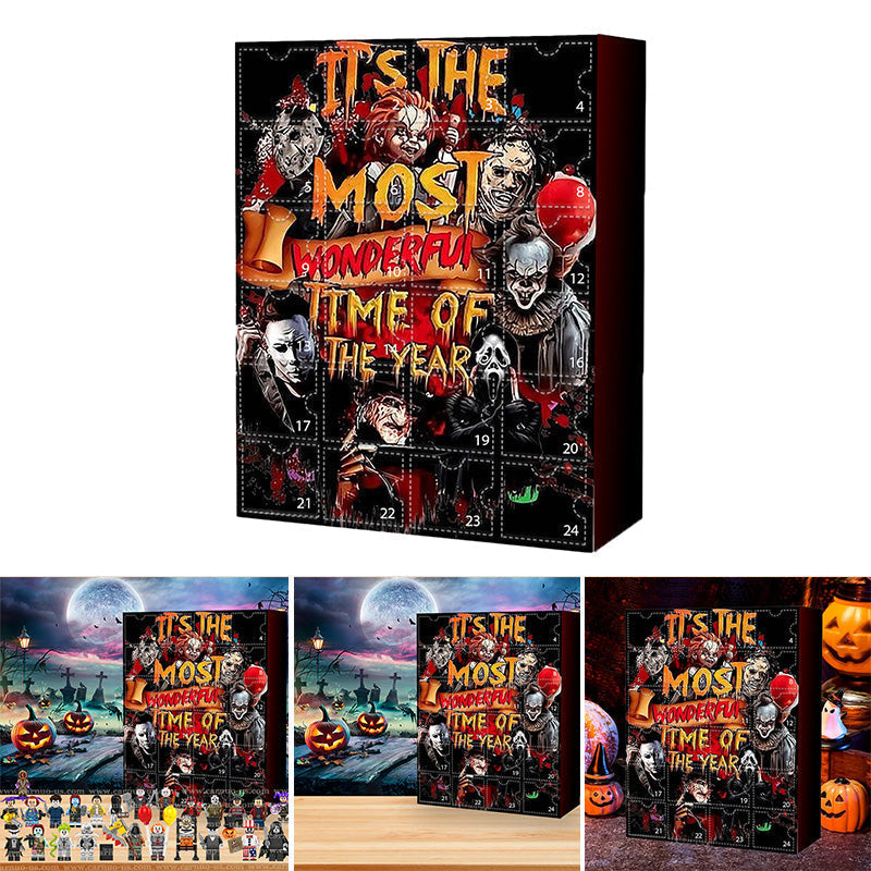 Halloween Advent Calendar with Horror Figures and Daily Surprises