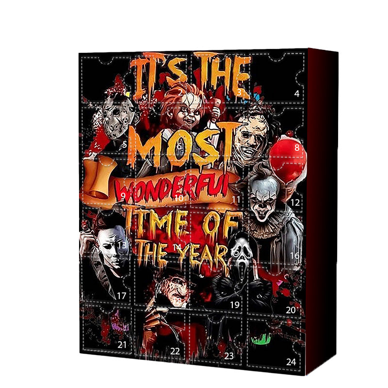 Halloween Advent Calendar with Horror Figures and Daily Surprises