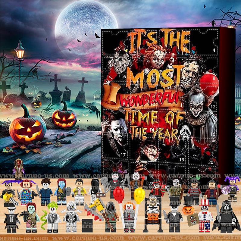 Halloween Advent Calendar with Horror Figures and Daily Surprises