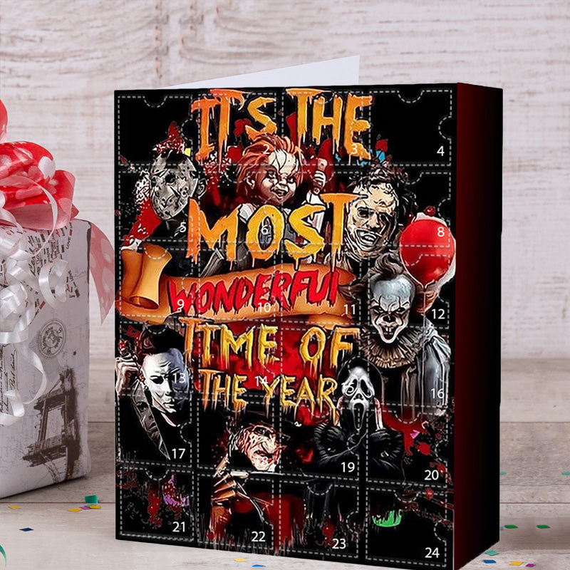 Halloween Advent Calendar with Horror Figures and Daily Surprises