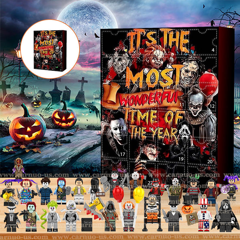 Halloween Advent Calendar with Horror Figures and Daily Surprises
