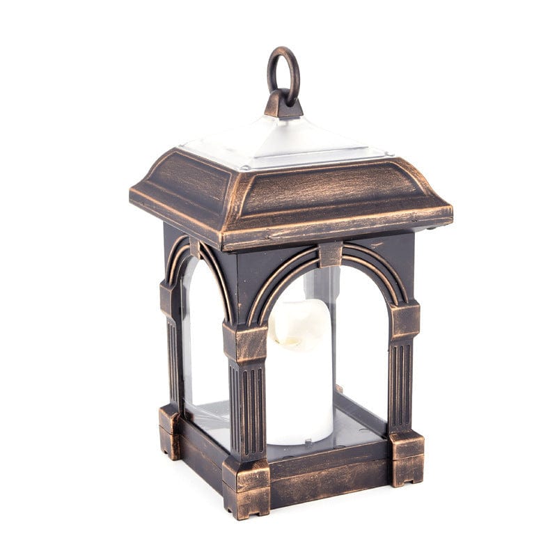 Vintage Solar Outdoor Lantern with Weather-Resistant Design