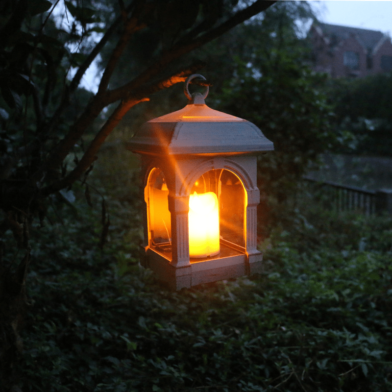 Vintage Solar Outdoor Lantern with Weather-Resistant Design
