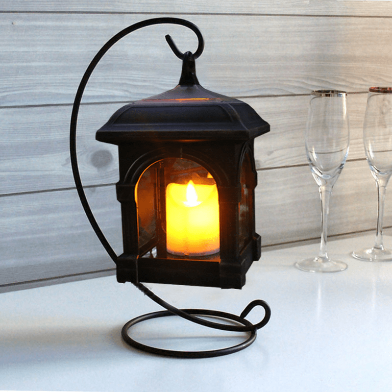 Vintage Solar Outdoor Lantern with Weather-Resistant Design